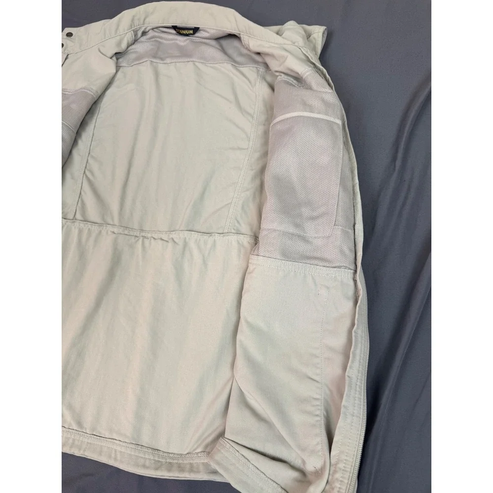 Columbia Titanium Omni Dry Mens 2X Utility Vest Tan Beige Fishing Hiking Cargo
